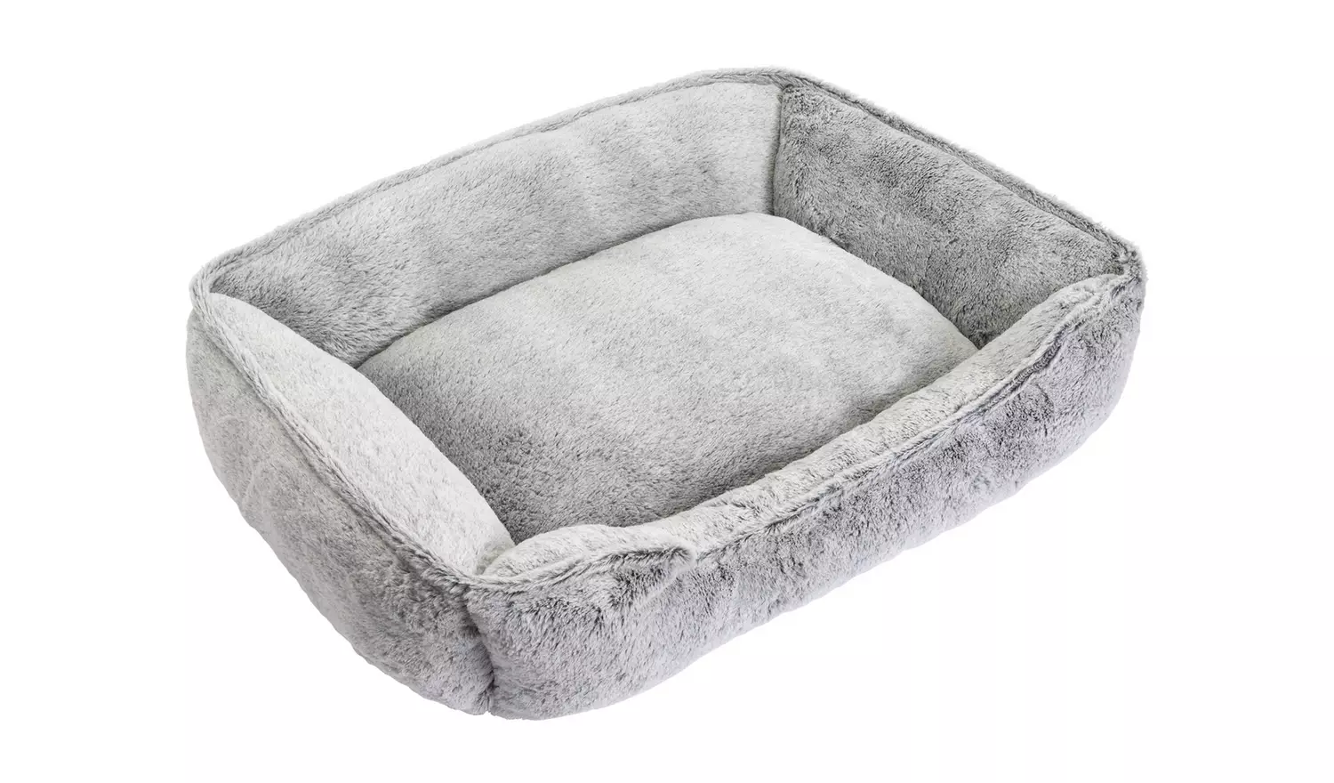Plush Dog Box Bed - Large