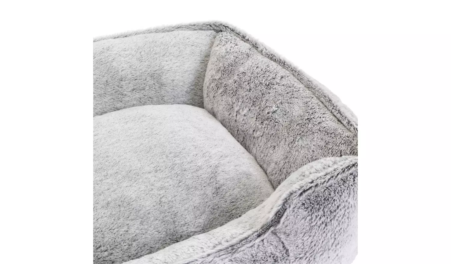 Plush Dog Box Bed - Large